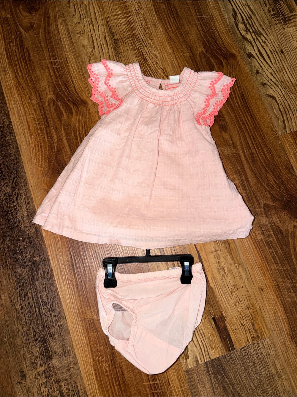 GAP Light Pink Dress with Coral Trim